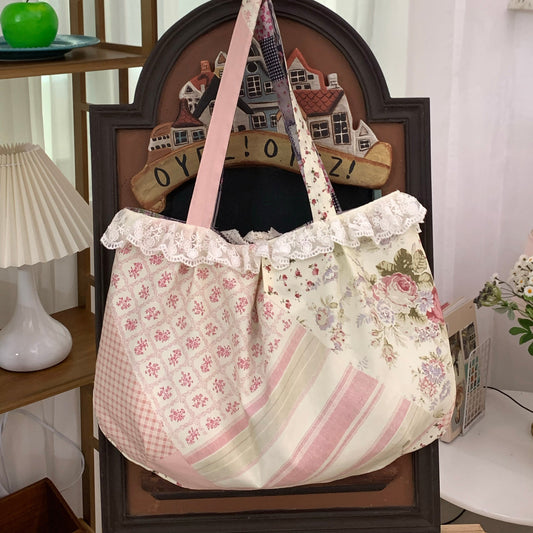 Coquette "Girl's Daydream" Handmade Patchwork Lace Bag dreamy girl2