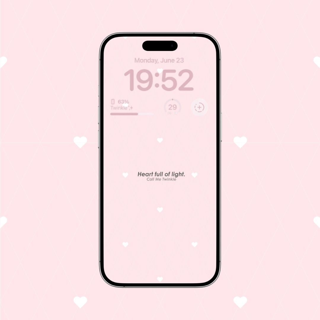 Coquette Heart Full of Light Wallpaper preview