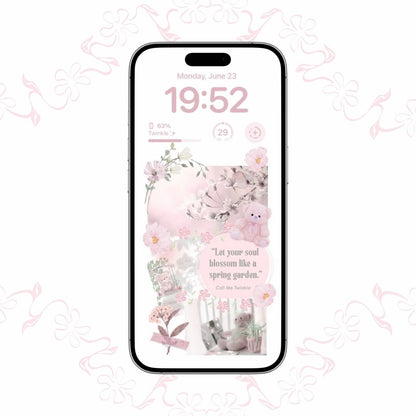 Coquette Let Your Soul Blossom Wallpaper preview
