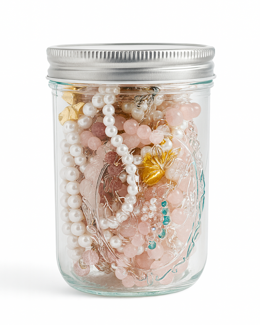 Coquette Mystery Jewelry Jar – Custom DIY Decor Outside