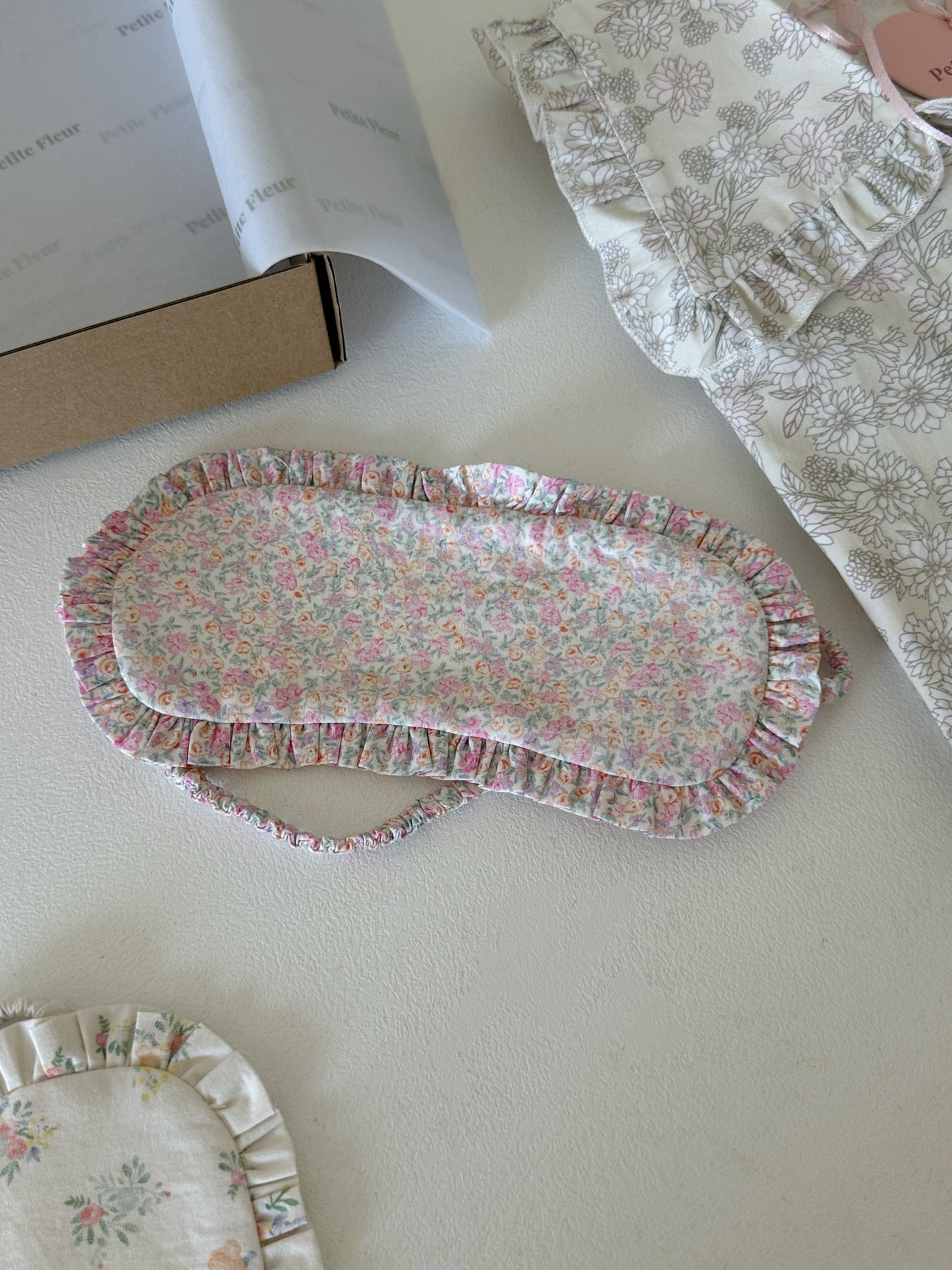 Coquette Petite Fleur Ruffle Sleep Mask 2