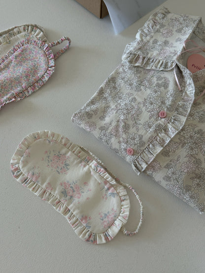Coquette Petite Fleur Ruffle Sleep Mask 4