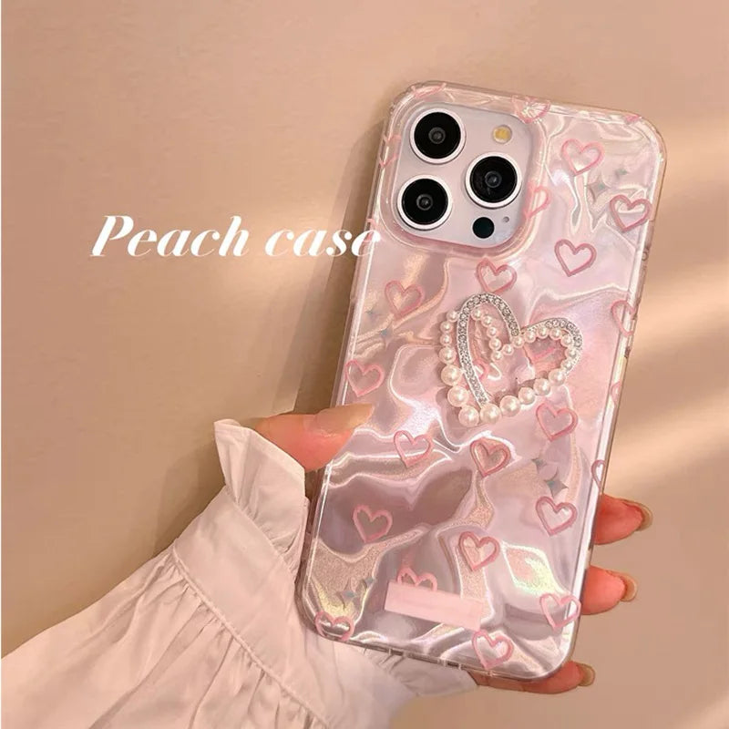 Coquette Pink Heart Butterfly Phone Case1