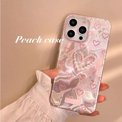 Coquette Pink Heart Butterfly Phone Case1