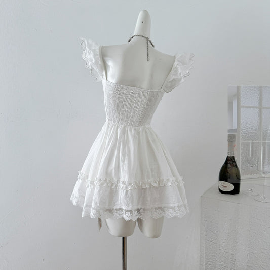 Coquette Radiance in Soft White Dress 2