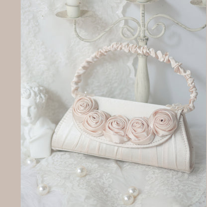 Coquette Ruffled Rose Embrace Bag