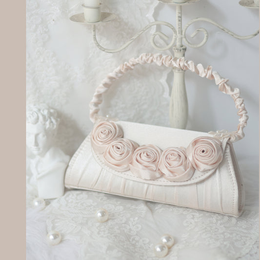 Coquette Ruffled Rose Embrace Bag