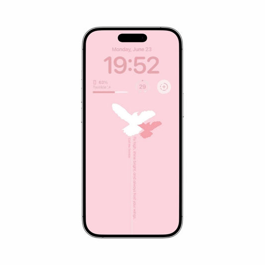 Coquette Soaring Spirit Wallpaper mockup