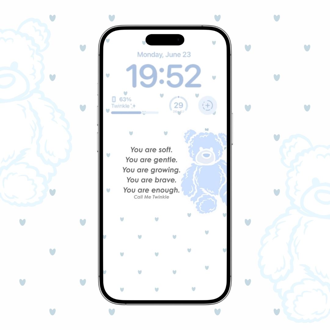 Coquette Teddy Whispers Gentle Bravery Wallpaper 1