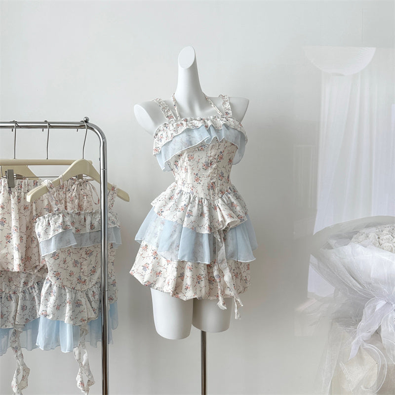 Coquette Whispers of Petals in a Serene Breeze Dress 1