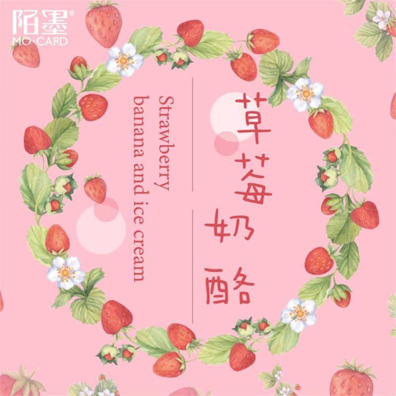 Coquette Aesthetic Strawberry Decorative Stickers Set