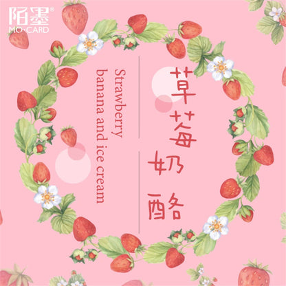 Coquette Aesthetic Strawberry Decorative Stickers Set