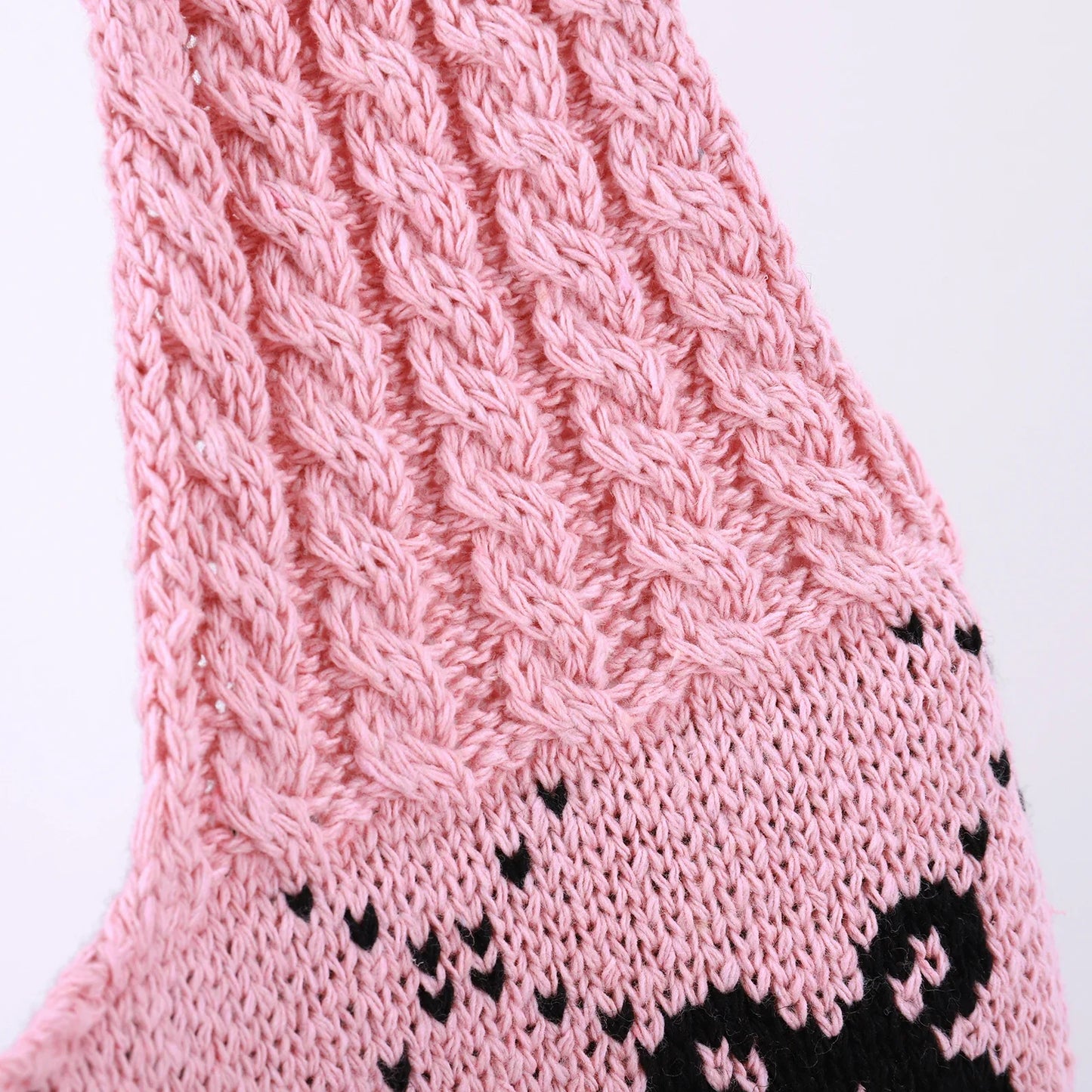 Charming Bow Knit Crochet Tote Bag