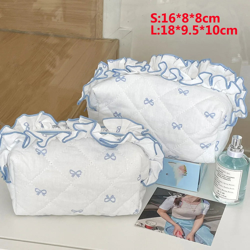 Enchanted Coquette Bowknot Makeup Bag