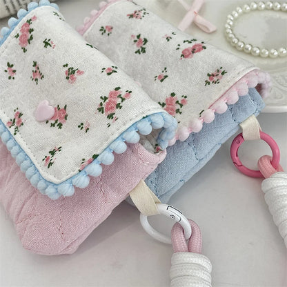 Floral Cotton Women's Small Storage Bags – Cute & Lightweight Pouch