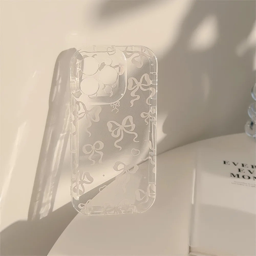 Coquette Colorful Bow Print Phone Case
