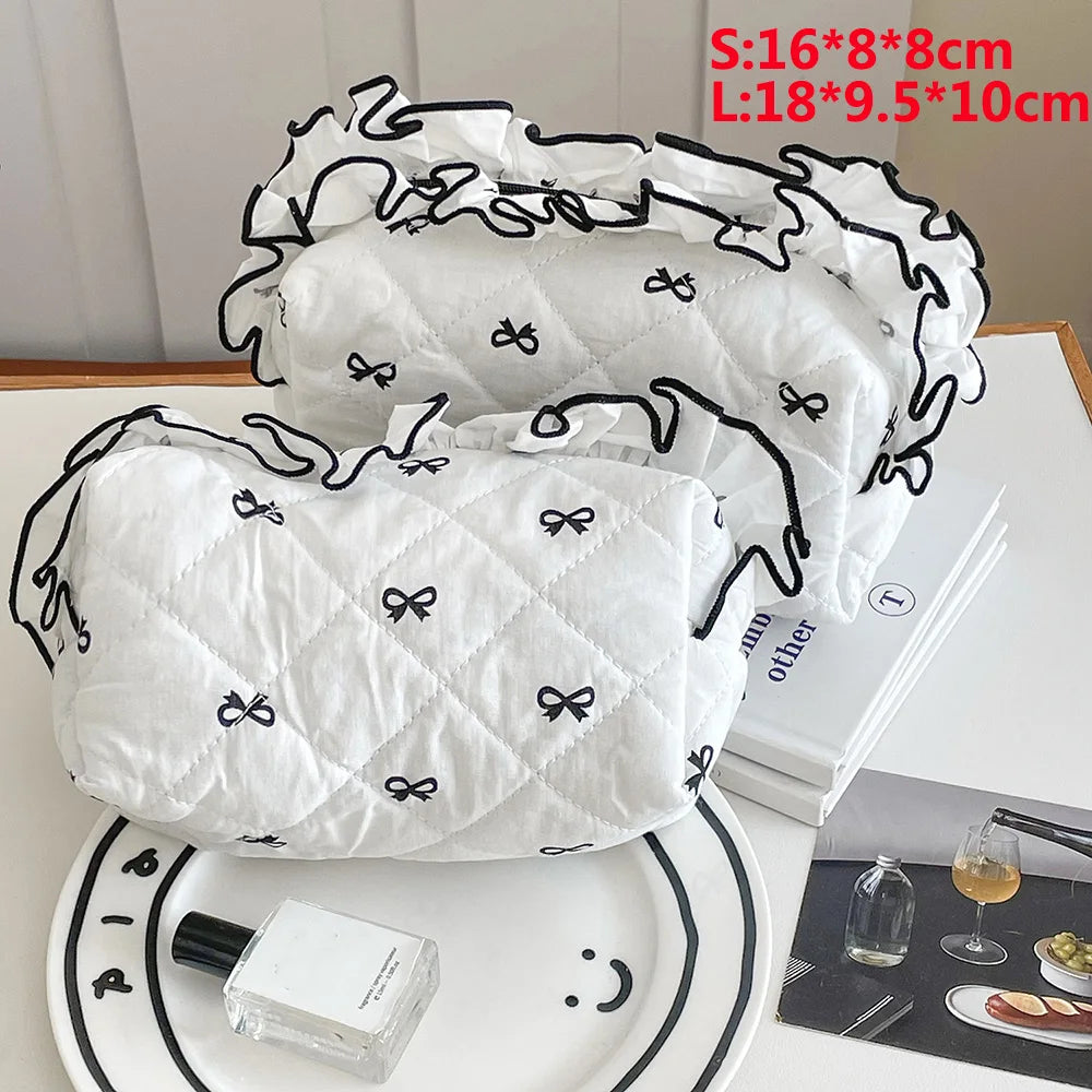 Enchanted Coquette Bowknot Makeup Bag