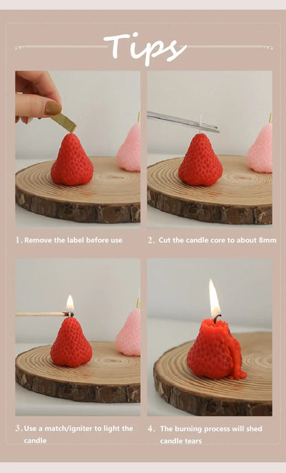 Coquette Strawberry Scented Candle Gift Box