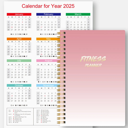 Fitness Planner Book with A3 Calendar