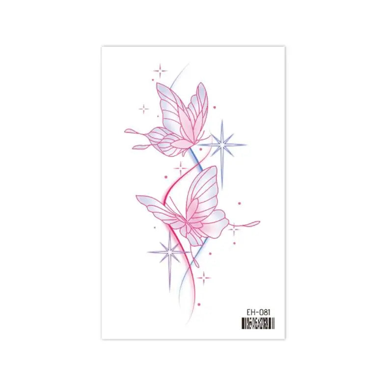 Coquette Twinkle Colorful Temporary Tattoo Sticker