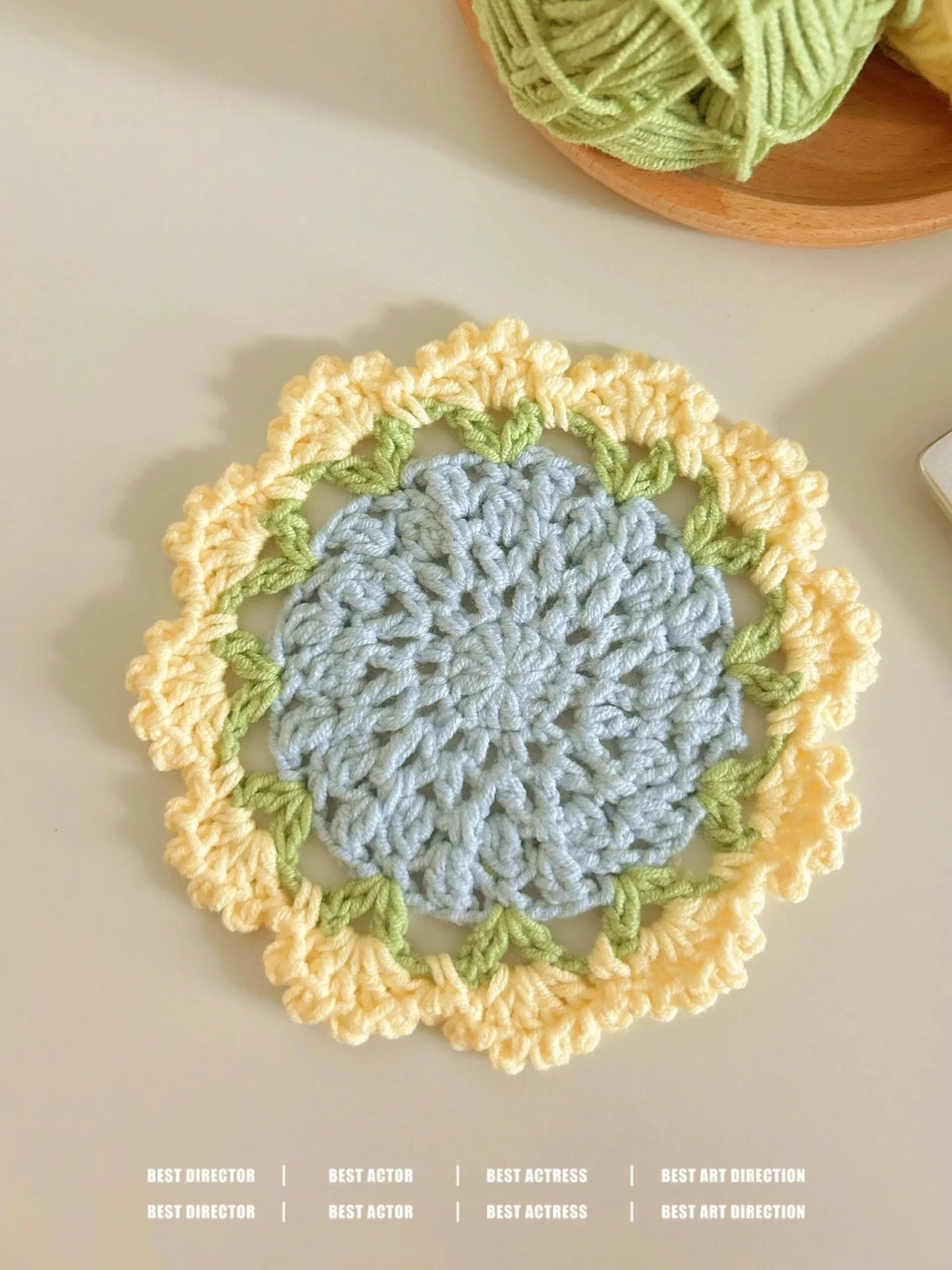 Coquette Handwoven Rose Bouquet Coaster