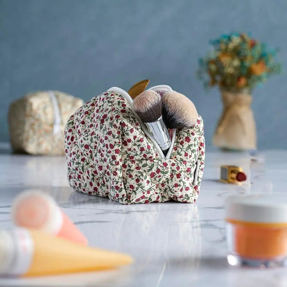 Coquette Floral Makeup Bag