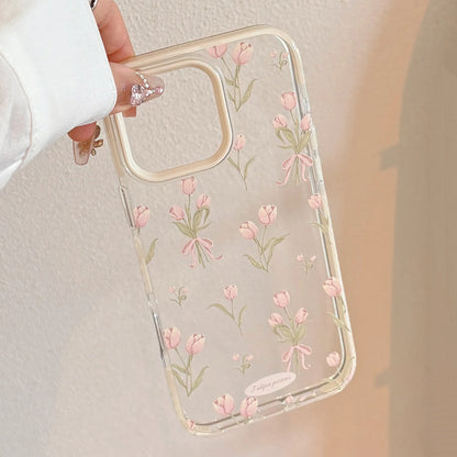 Coquette Pink Tulip Bouquet Phone Case