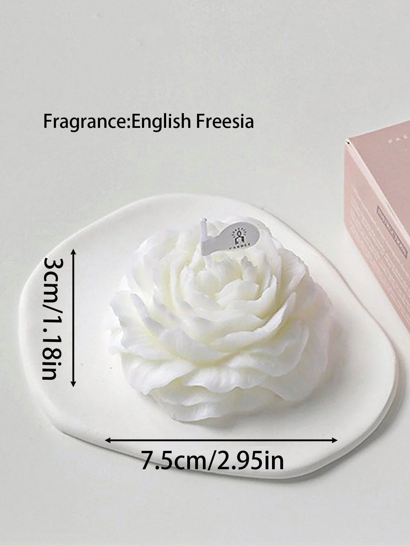 Coquette Peony Flower Scented Candle
