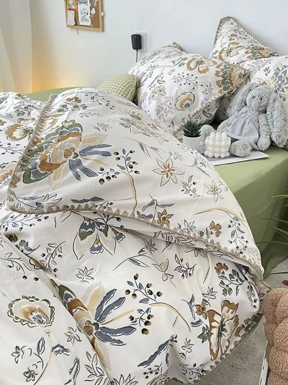 Coquette Charming Cherry Ruffle Bedding Set