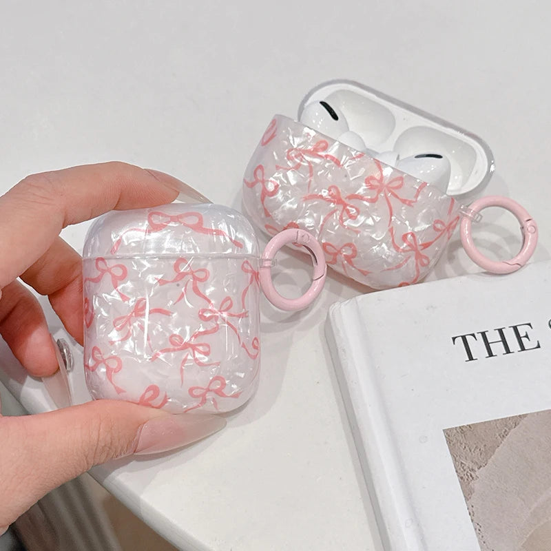 Coquette Pink Bow and Butterfly Charm Case