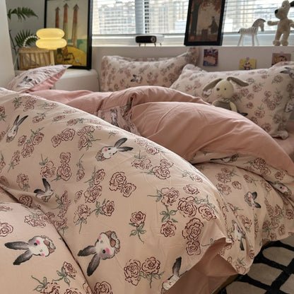 Coquette Soft Enchanted Garden Floral Bedding Set