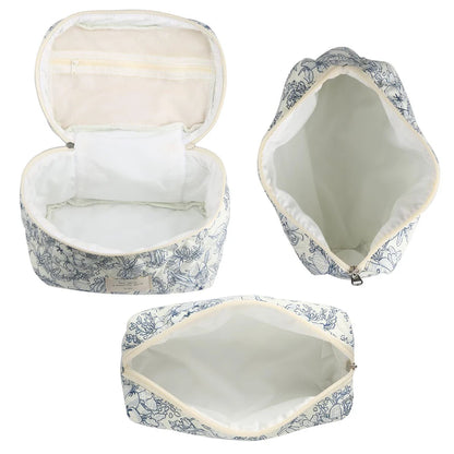 Coquette Floral Serenity Makeup Bag Trio