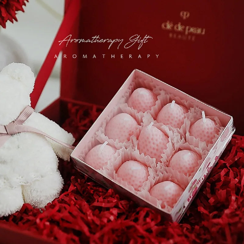 Coquette Strawberry Scented Candle Gift Box