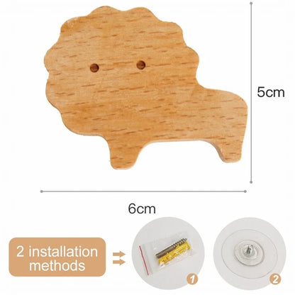 Cute Animal Wooden Hooks for Room Decor
