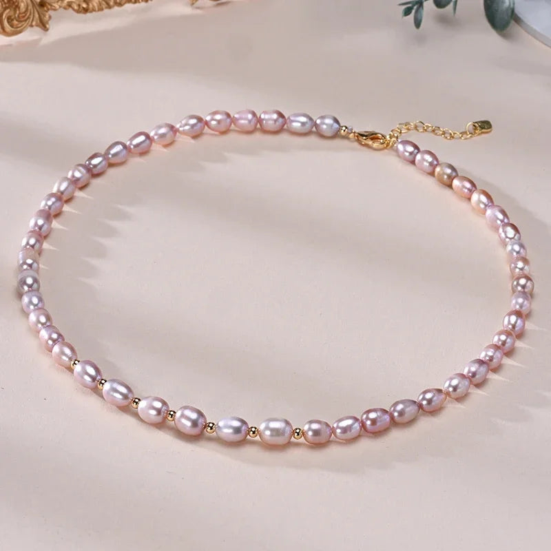Coquette Charm Pearl Necklace