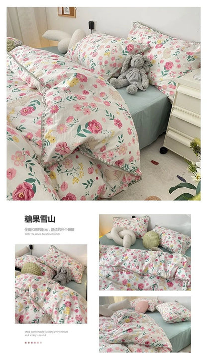 Coquette Charming Cherry Ruffle Bedding Set