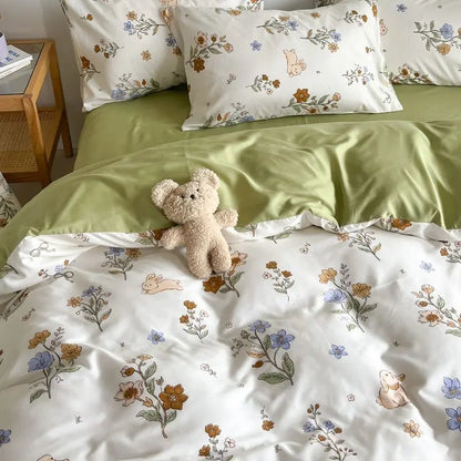Coquette Soft Enchanted Garden Floral Bedding Set