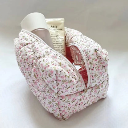 Coquette Floral Makeup Bag