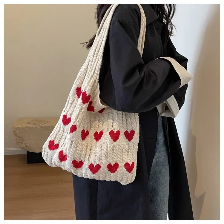 Coquette Love You More Crochet Shopper