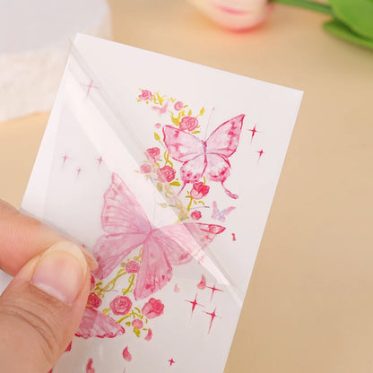 Cute Whimsical Heart and Bow Temporary Tattoo Set