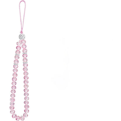 Coquette Cute Crystal Bowknot Pearl Beaded Phone Strap