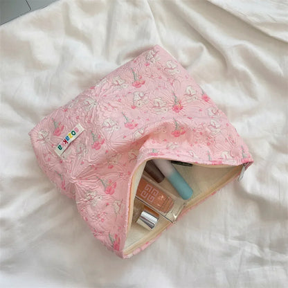 Embossed Cartoon Cosmetic Bag for Women