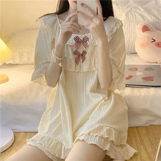 Coquette Sweet Dreamy Princess-Inspired Summer Pajama Set