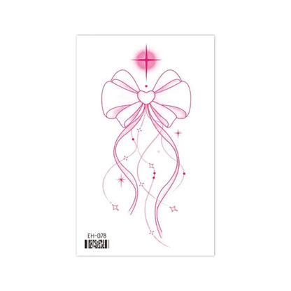 Coquette Twinkle Colorful Temporary Tattoo Sticker