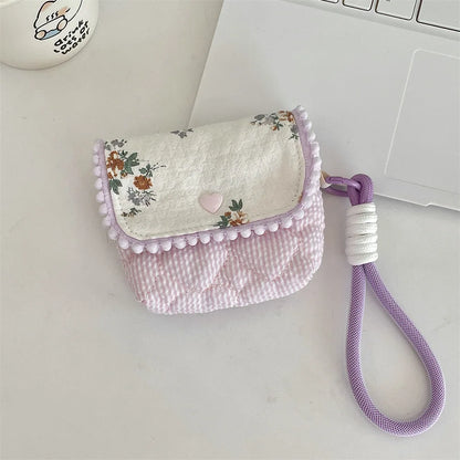 Floral Cotton Women's Small Storage Bags – Cute & Lightweight Pouch