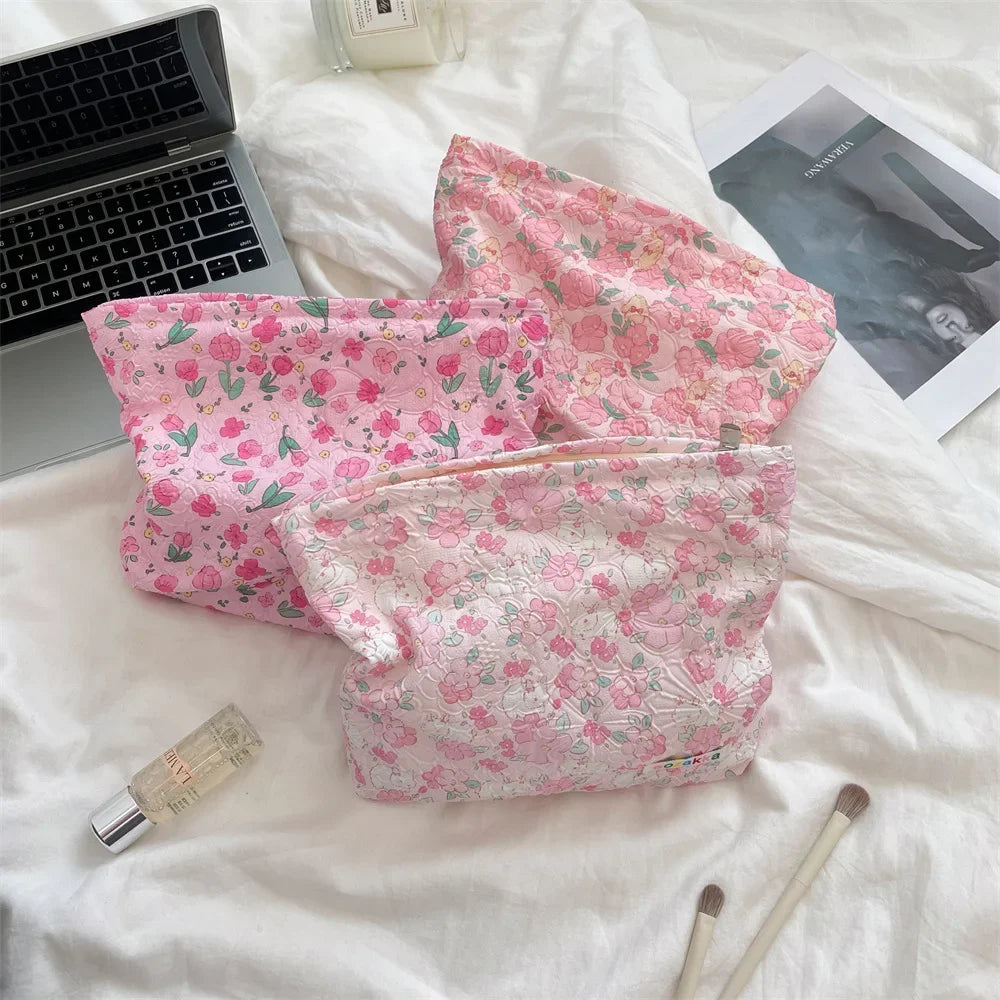 Embossed Cartoon Cosmetic Bag for Women