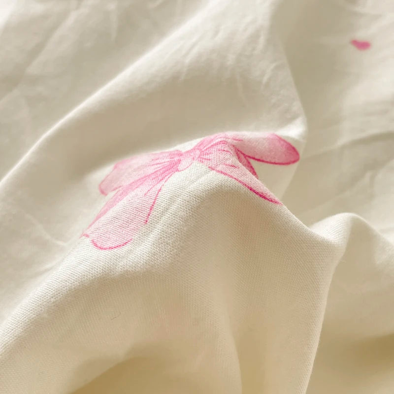 Coquette Bonenjoy Lace Bow Duvet Cover