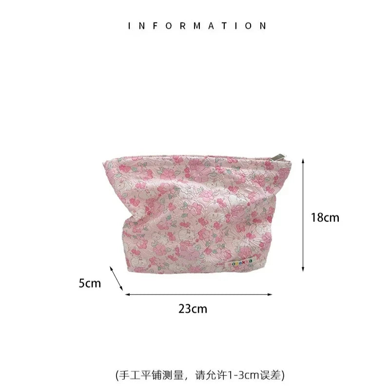 Embossed Cartoon Cosmetic Bag for Women
