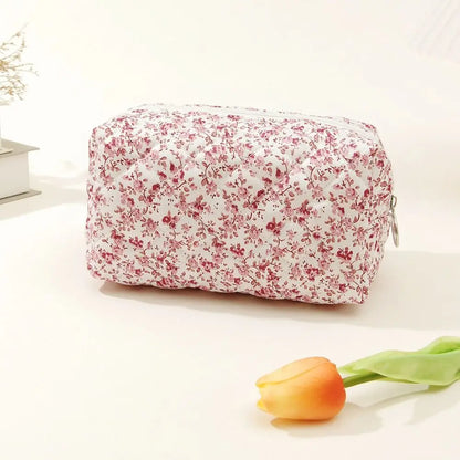 Coquette Floral Makeup Bag