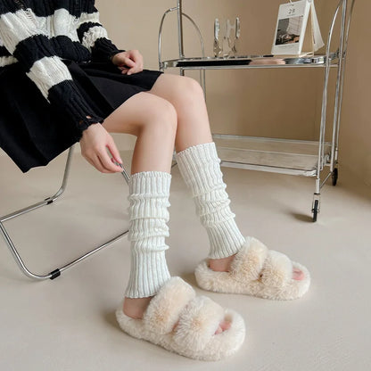 Coquette Lolita Ribbon Knit Leg Warmers